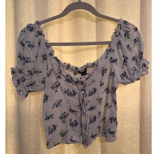 SOLD American Eagle Floral Smocked Top